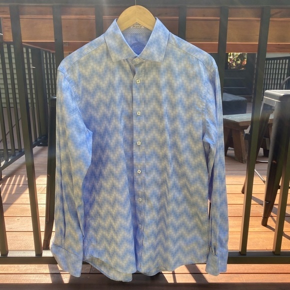 Good used condition blue bugatchi button down size Medium - Picture 1 of 6